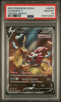 2023 Pokemon Sword And Shield Crown Zenith Gg53 Full Art/hoopa V PSA 10