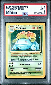 2000 Pokemon Game Base Ii 18 Venusaur-holo PSA