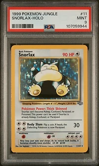 1999 Pokemon Jungle 11 Snorlax-holo PSA