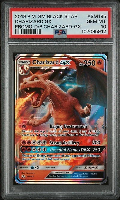 2019 Pokemon Sm Black Star Promo Sm195 Charizard Gx Detective Pikachu Charizard-gx PSA