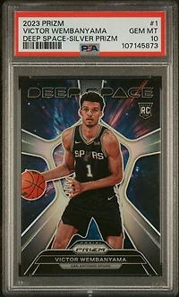 2023 Panini Prizm Deep Space 1 Victor Wembanyama Silver Prizm PSA
