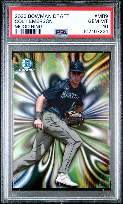 2023 Bowman Draft Mood Ring Mr9 Colt Emerson PSA 10