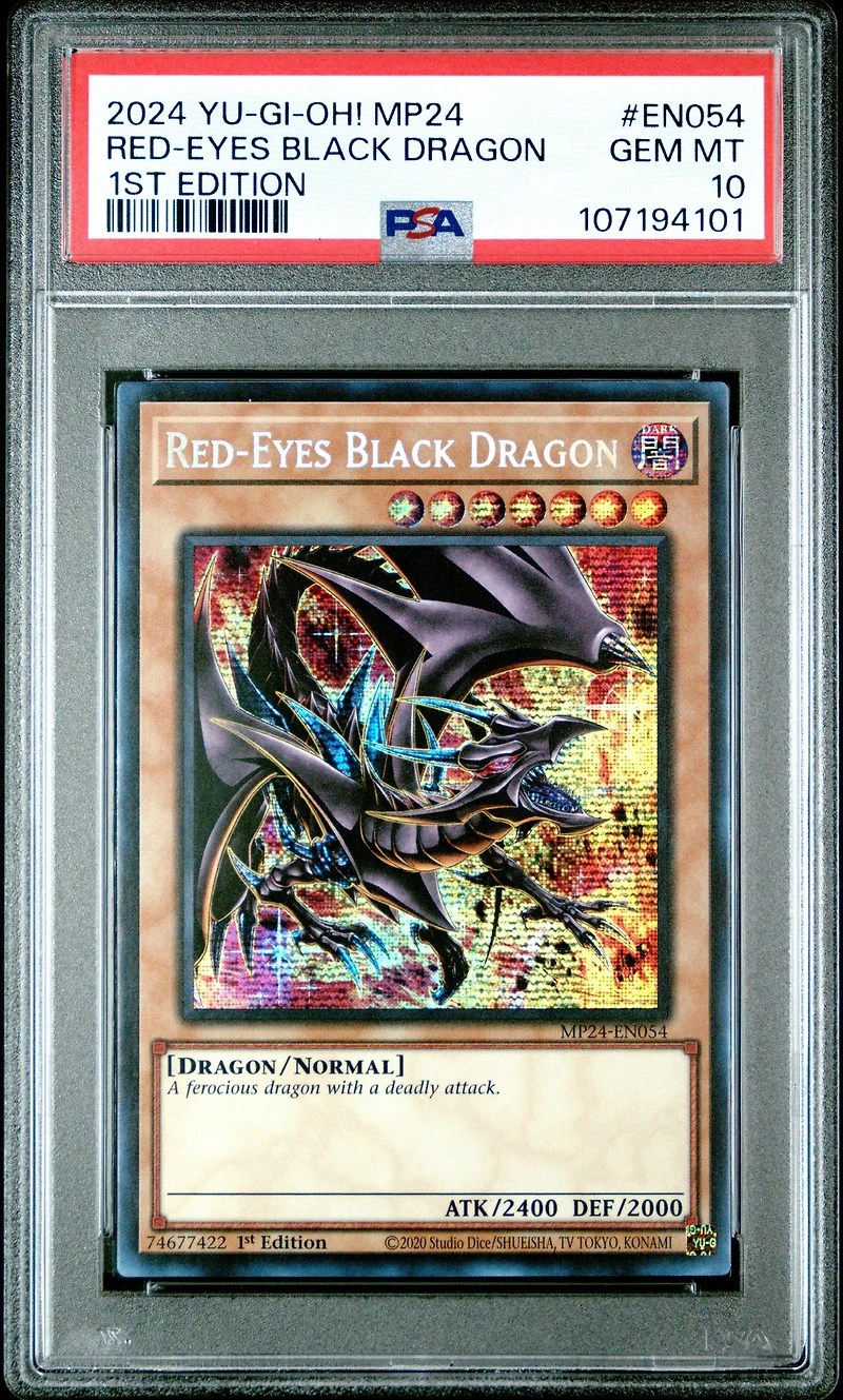 2024 Yu-gi-oh! Mp24-25th Anniversary Tin: Dueling Mirrors En054 Red-eyes Black Dragon 1st Edition PSA