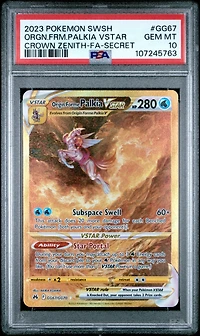 2023 Pokemon Sword And Shield Crown Zenith Gg67 Full Art/origin Forme Palkia Vstar Secret PSA