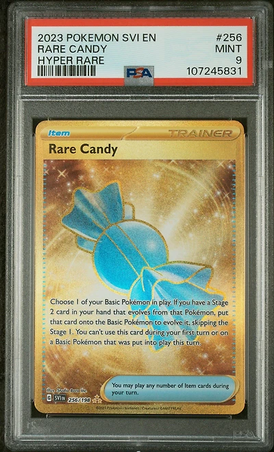 2023 Pokemon Svi En-scarlet & Violet 256 Rare Candy Hyper Rare PSA