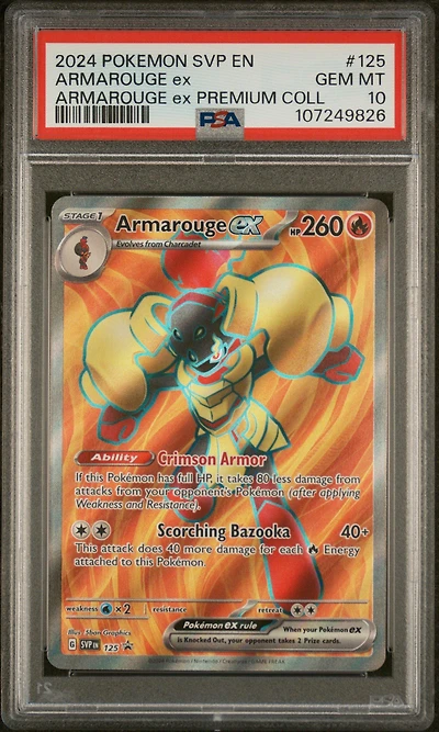 2024 Pokemon Svp En-sv Black Star Promo 125 Armarouge Ex Armarouge Ex Premium Collection PSA