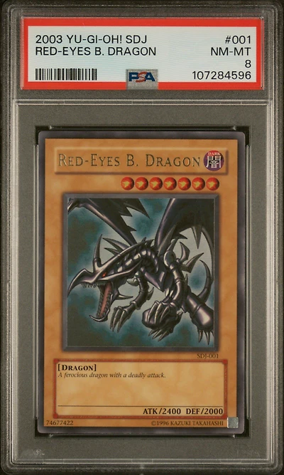 2003 Yu-gi-oh! Starter Deck: Joey 001 Red-eyes B. Dragon PSA