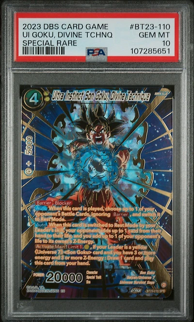 2023 Dragon Ball Super Card Game Series 23 Perfect Combination Bt23-110 Ultra Instinct Son Goku