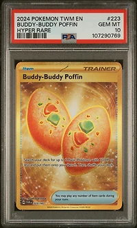 2024 Pokemon Twm En-twilight Masquerade 223 Buddy-buddy Poffin Hyper Rare PSA