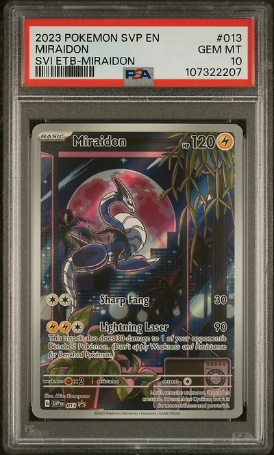 2023 Pokemon Svp En-sv Black Star Promo 013 Miraidon Scarlet & Violet Elite Trainer Box-miraidon PSA
