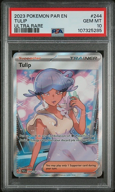 2023 Pokemon Par En-paradox Rift 244 Tulip Ultra Rare PSA