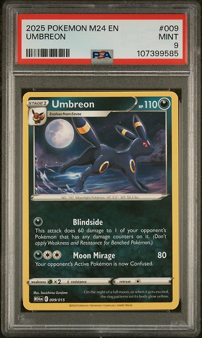 2025 Pokemon M24 En-mcdonald's Collection 009 Umbreon PSA