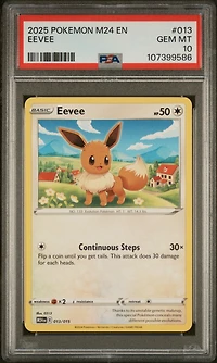 2025 Pokemon M24 En-mcdonald's Collection 013 Eevee PSA