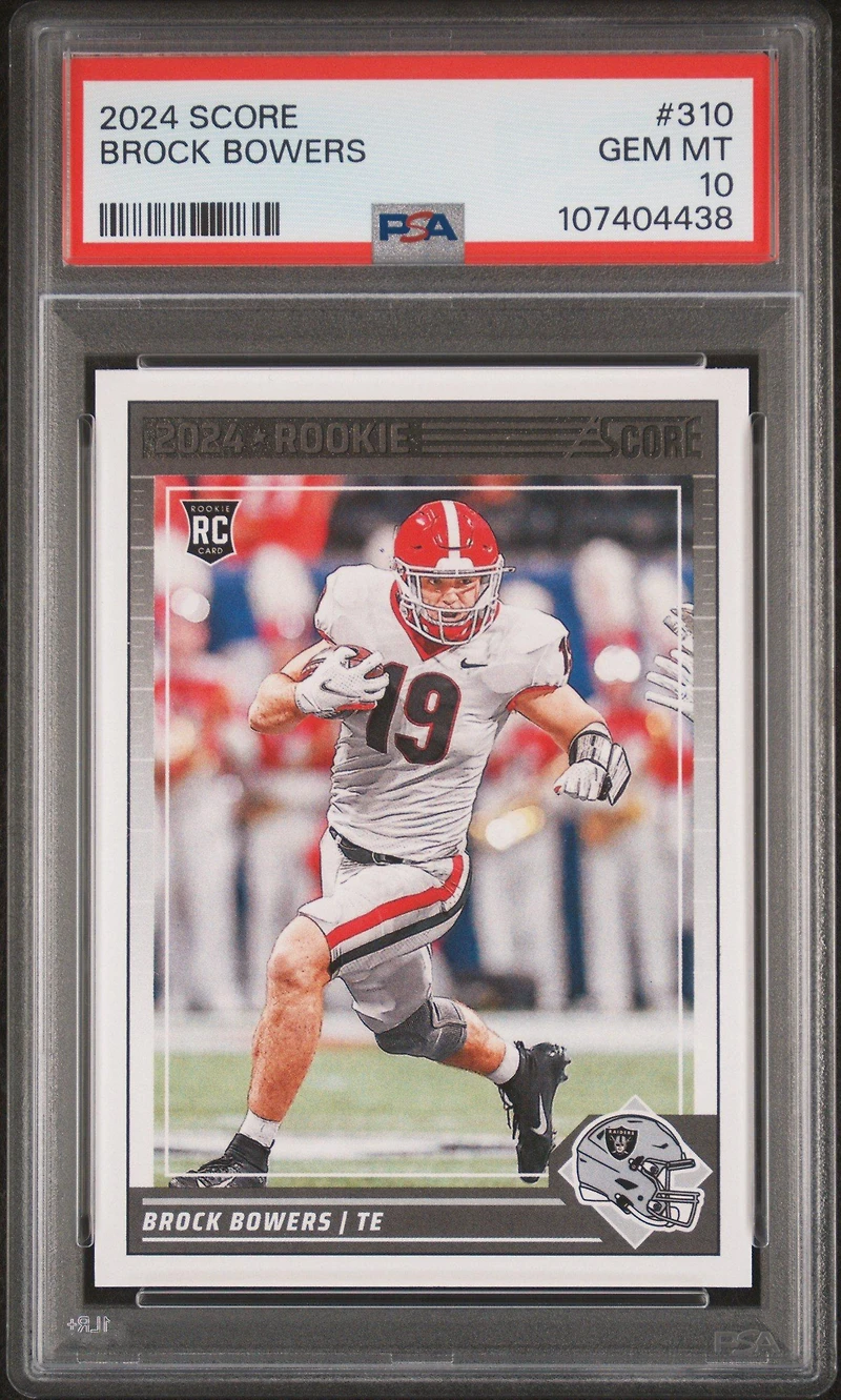 2024 Panini Score 310 Brock Bowers PSA 10