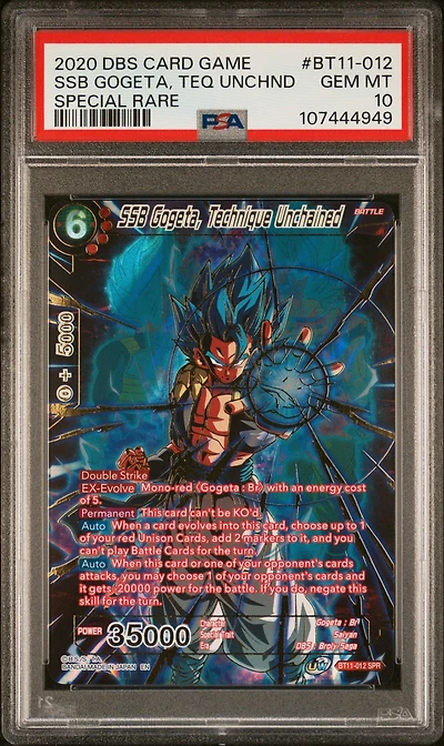 2020 Dragon Ball Super Card Game Series 11 Vermilion Bloodline Bt11-012 Ssb Gogeta