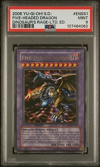 2006 Yu-gi-oh! Structure Deck: Dinosaur's Rage Enss1 Five-headed Dragon Limited Edition PSA