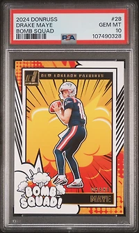 2024 Panini Donruss Bomb Squad 28 Drake Maye PSA