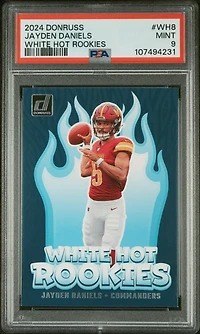 2024 Panini Donruss White Hot Rookies Wh8 Jayden Daniels PSA