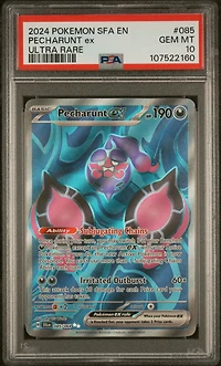 2024 Pokemon Sfa En-shrouded Fable 085 Pecharunt Ex Ultra Rare PSA