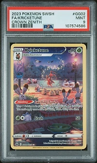 2023 Pokemon Sword And Shield Crown Zenith Gg02 Full Art/kricketune PSA