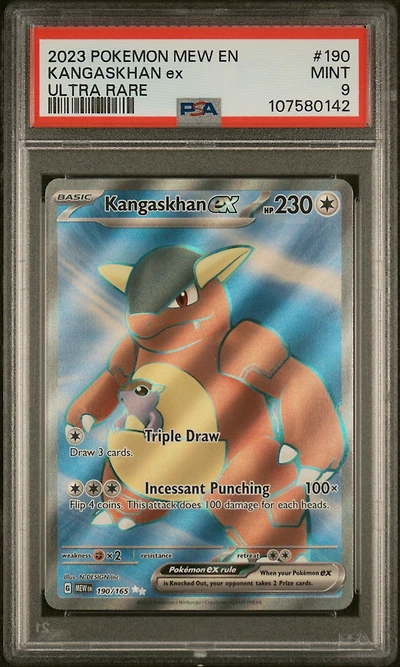 2023 Pokemon Mew En-151 190 Kangaskhan Ex Ultra Rare PSA