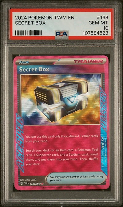 2024 Pokemon Twm En-twilight Masquerade 163 Secret Box PSA 10