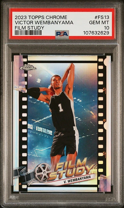 2023 Topps Chrome Film Study Fs13 Victor Wembanyama PSA
