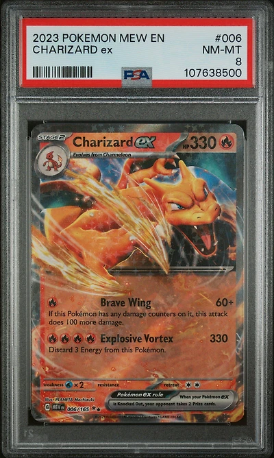 2023 Pokemon Mew En-151 Charizard Ex PSA