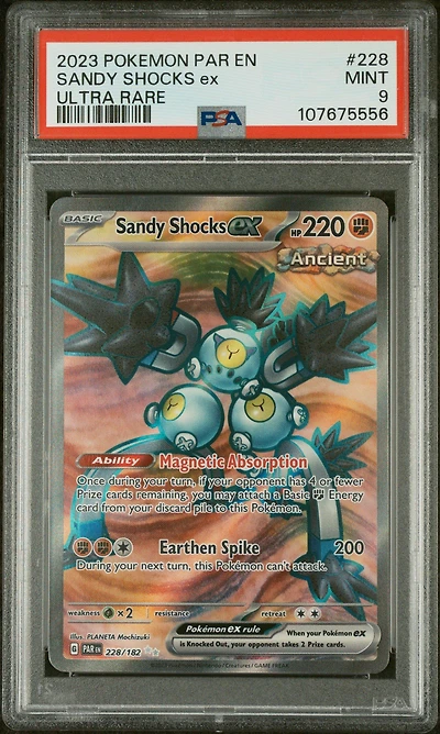 2023 Pokemon Par En-paradox Rift 228 Sandy Shocks Ex Ultra Rare PSA