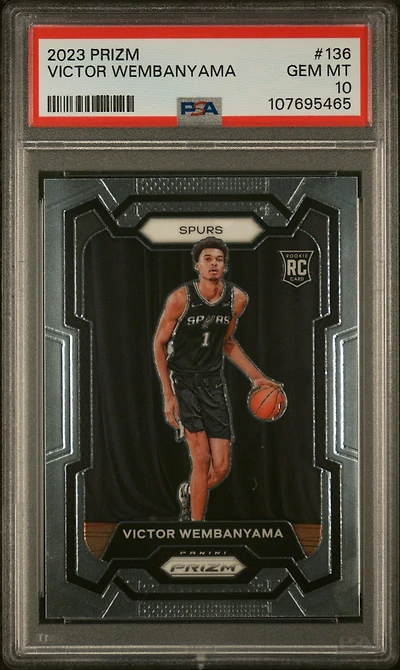 2023 Panini Prizm 136 Victor Wembanyama PSA