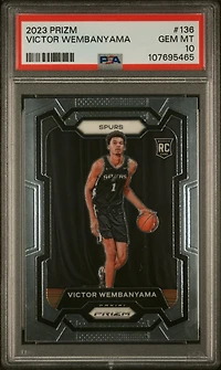 2023 Panini Prizm 136 Victor Wembanyama PSA
