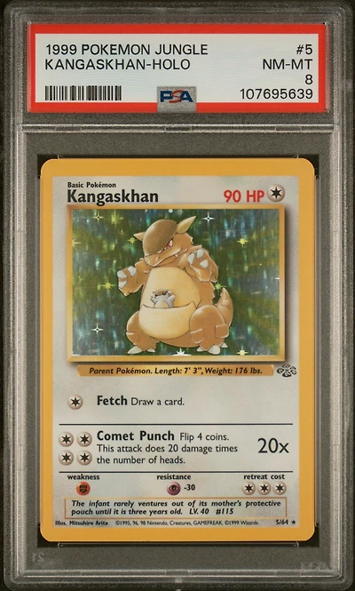 1999 Pokemon Jungle 5 Kangaskhan-holo PSA