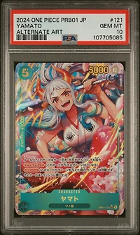 2024 One Piece Japanese Prb01-premium Booster -one Piece Card The Best- 121 Yamato Alternate Art PSA 10