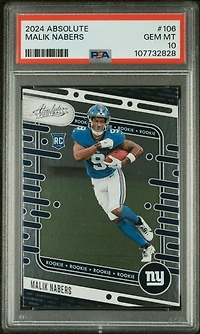 2024 Panini Absolute 106 Malik Nabers PSA 10