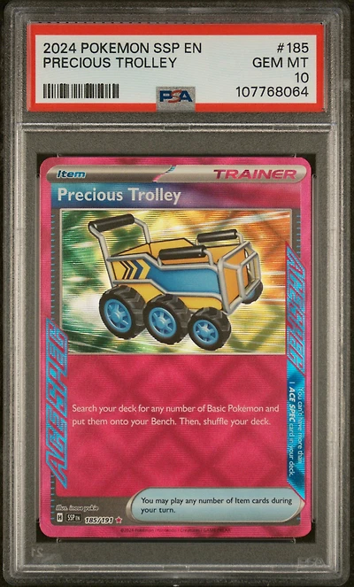 2024 Pokemon Ssp En-surging Sparks 185 Precious Trolley PSA
