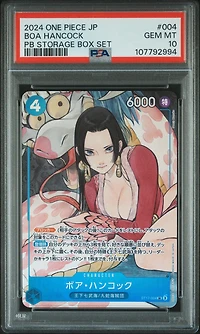 2024 One Piece Japanese Premium Booster -one Piece Card The Best- Storage Box Set 004 Boa Hancock PSA 10