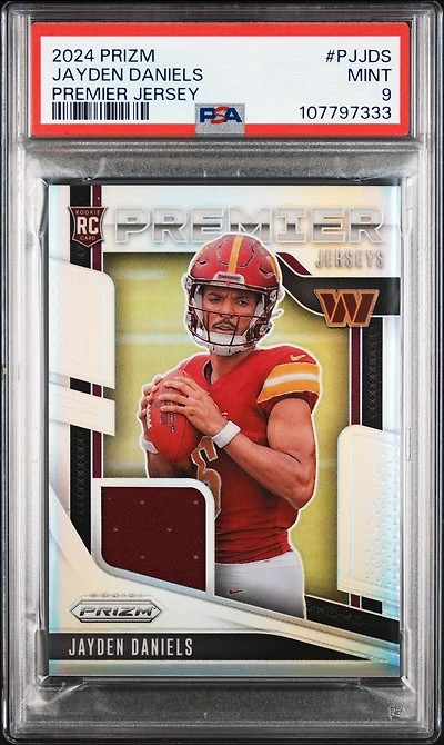 2024 Panini Prizm Premier Jerseys Pjjds Jayden Daniels PSA 9