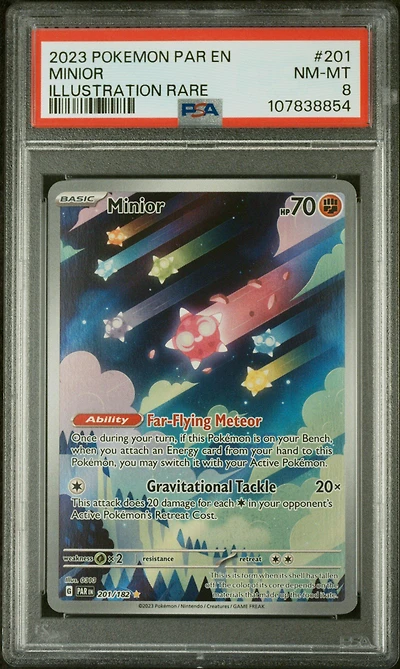 2023 Pokemon Par En-paradox Rift 201 Minior Illustration Rare PSA