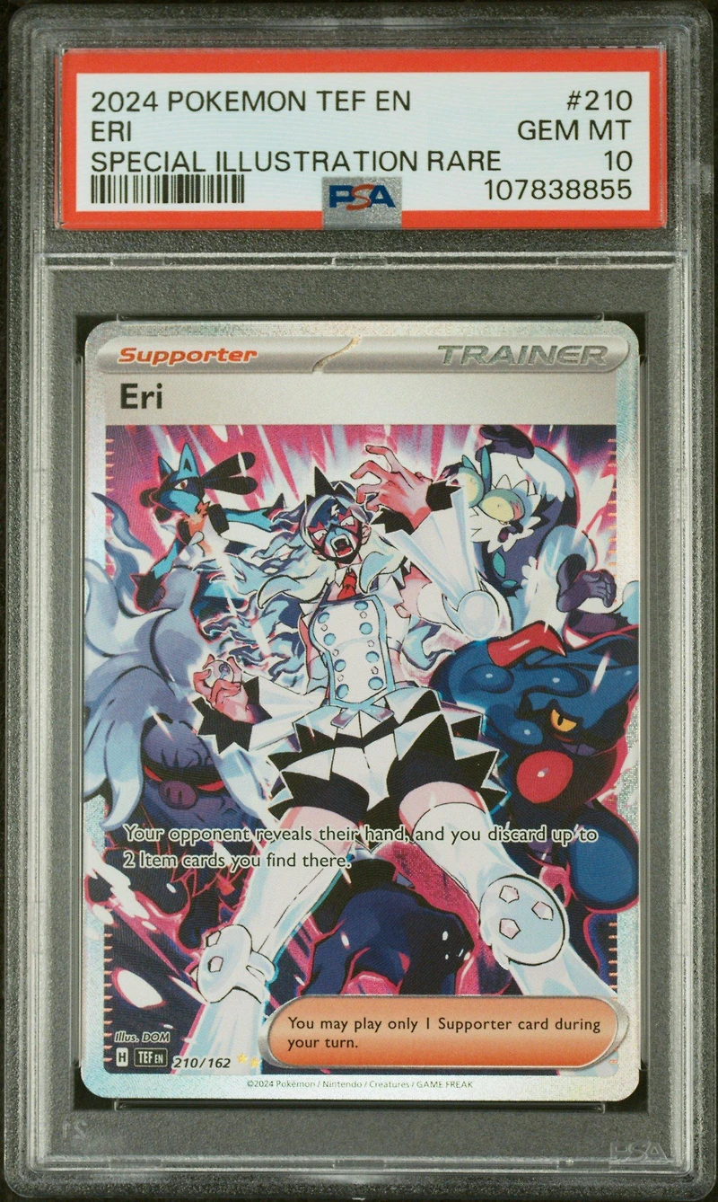 2024 Pokemon Tef En-temporal Forces 210 Eri Special Illustration Rare PSA