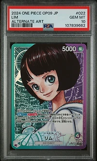 2024 One Piece Japanese Op09-emperors In The New World 022 Lim Alternate Art PSA 10