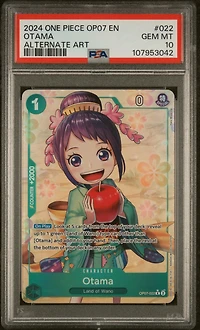 2024 One Piece Op07-500 Years In The Future 022 Otama Alternate Art PSA 10