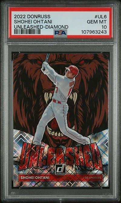 2022 Panini Donruss Unleashed Ul6 Shohei Ohtani Diamond PSA 10