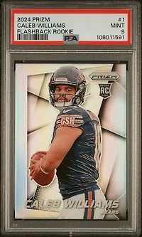 2024 Panini Prizm Prizm Flashback Rookie 1 Caleb Williams PSA 9