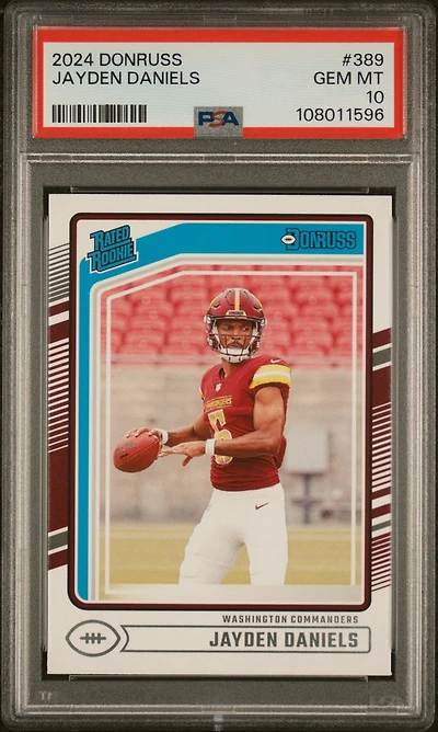 2024 Panini Donruss 389 Jayden Daniels PSA 10