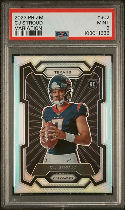 2023 Panini Prizm 302 Cj Stroud Variation PSA
