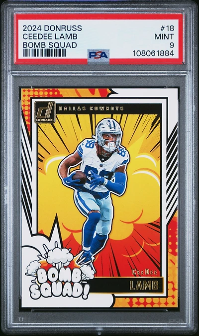 2024 Panini Donruss Bomb Squad 18 Ceedee Lamb PSA 9