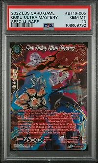 2022 Dragon Ball Super Card Game Series 16 Realm Of The Gods Bt16-005 Son Goku