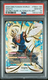 2024 Dragon Ball Super Card Game Fusion World Ultra Limit Fb04-130 Vegito Secret Rare-alternate Art PSA 10