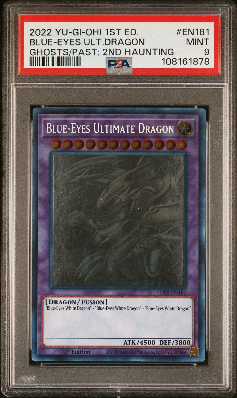2022 Yu-gi-oh! Gfp2-ghosts From The Past: The 2nd Haunting En181 Blue-eyes Ultimate Dragon 1st Edition PSA