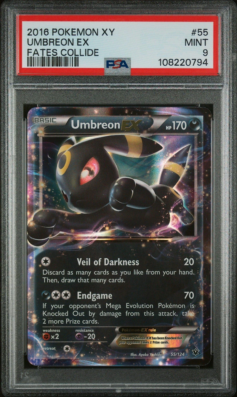 2016 Pokemon Xy Fates Collide 55 Umbreon Ex PSA